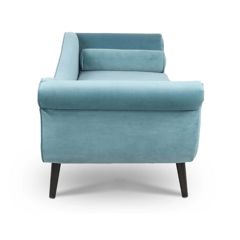 70.86-inch Chaise Lounge with Scroll Arms and Wave Back