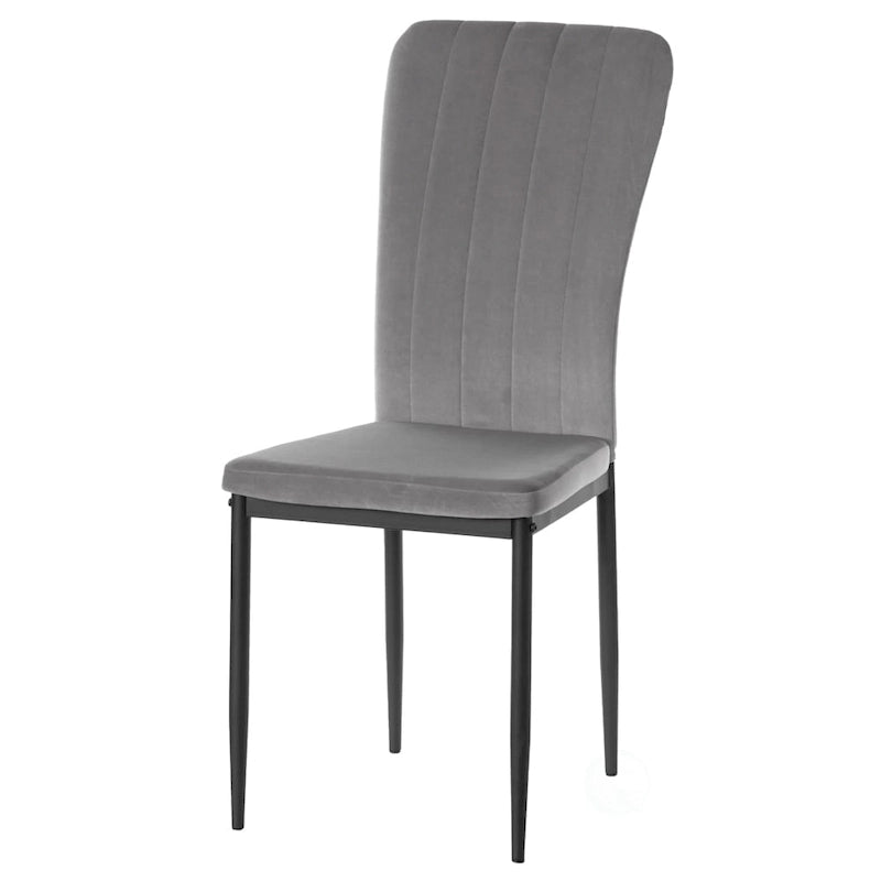 Modern Tufted Velvet Dining and Accent Chair with Metal Legs