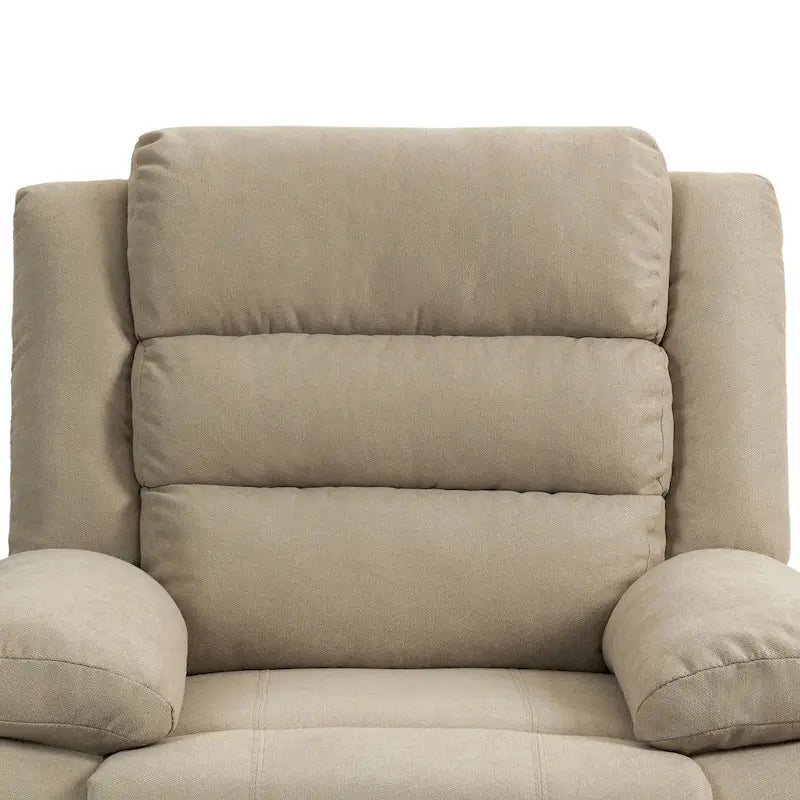 Set aus 2 manuell verstellbaren Relaxsesseln aus Baumwollstoff - 155° Neigungswinkel