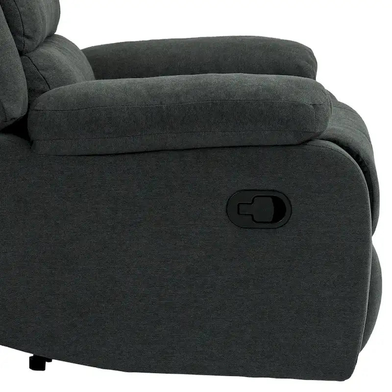 Set aus 2 manuell verstellbaren Relaxsesseln aus Baumwollstoff - 155° Neigungswinkel