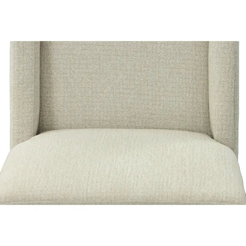 Sedie da pranzo imbottite con schienale ad ala e borchie decorative, set da 2