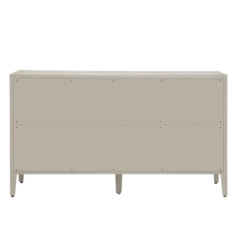 Armário de arrumação em madeira com 3 portas de vidro temperado e prateleiras ajustáveis