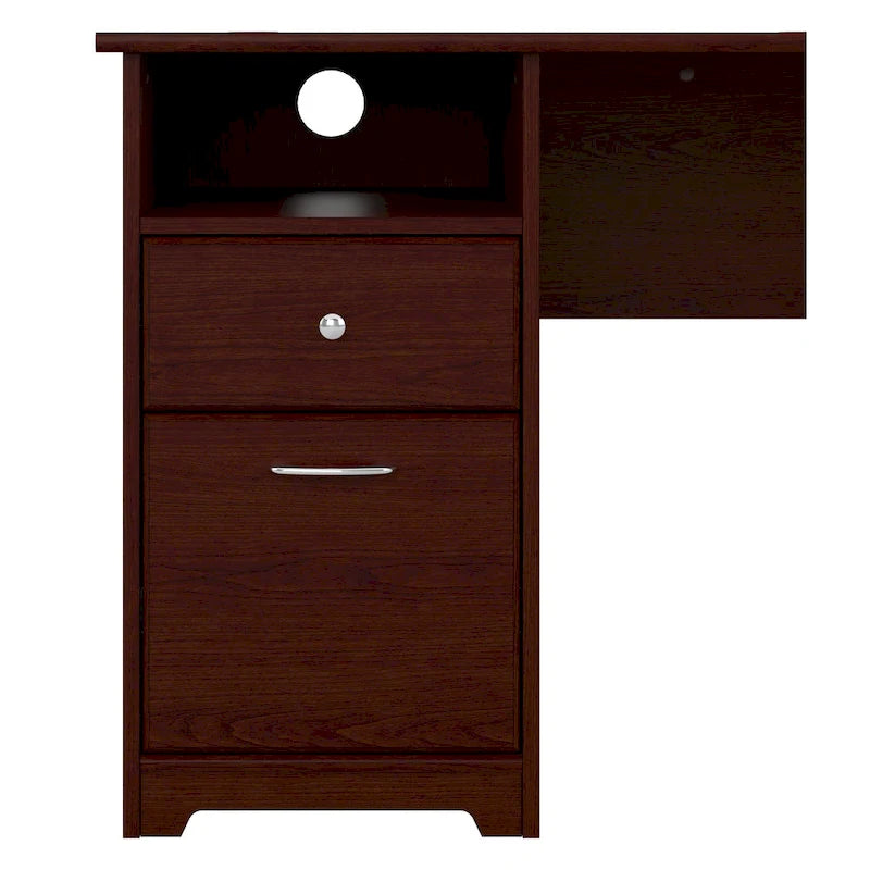 60-inch Computer Desk with File Drawer, Box Drawer, and Open Cubby Storage