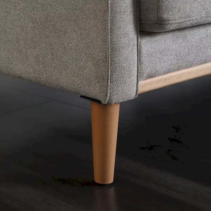 3-Seater Loveseat Sofa with USB Outlet and Button-Tufted Back