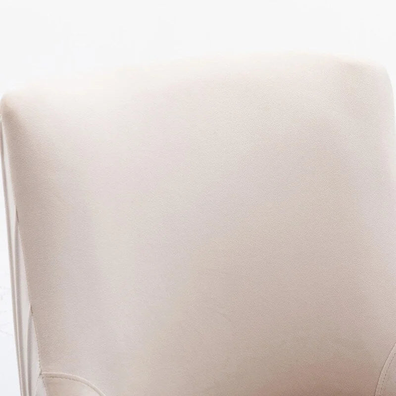 Ensemble de 8 chaises de salle à manger glamour en velours capitonné avec pieds en métal doré - capacité de 250 lb